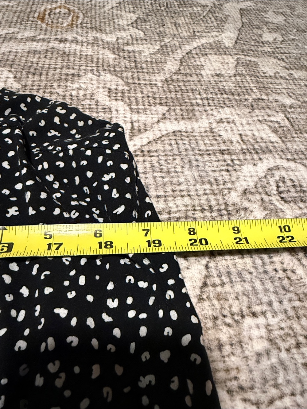 Old Navy Black Maxi Dress with White Dot Print - Picture 6 of 6